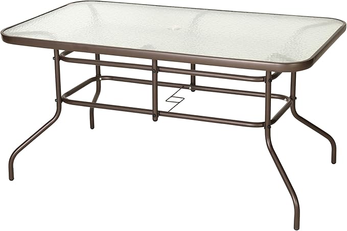 Flash Furniture Tory 31.5" x 55" Rectangular Tempered Glass Metal Table by FlashFurniture
