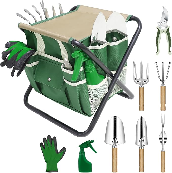 Garden Tool Set, 10 Piece Kit by HoHaing