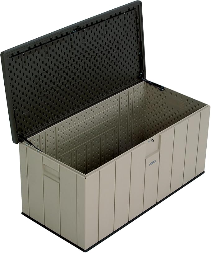 LIFETIME 60254 Heavy-Duty Outdoor Storage Deck Box, 150 Gallon, Desert - Image 9