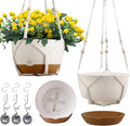 3 Pack 8/10/12 Inch Hanging Planters by Montresor