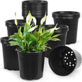 50 Pcs 2 Gallon Nursery Pots, Thickened Soft Plastic Plant Pots by Unknown