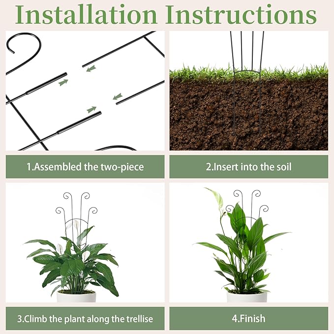 2 Pack 32.6'' Taller Plant Trellis - Image 4