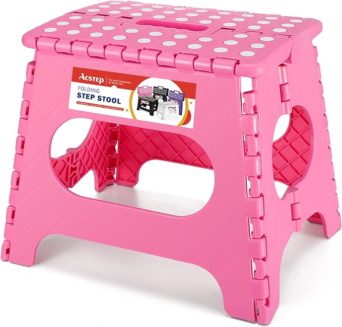 ACSTEP Folding Step Stool for Adults-11 Height Lightweight Plastic Stepping by ACSTEP