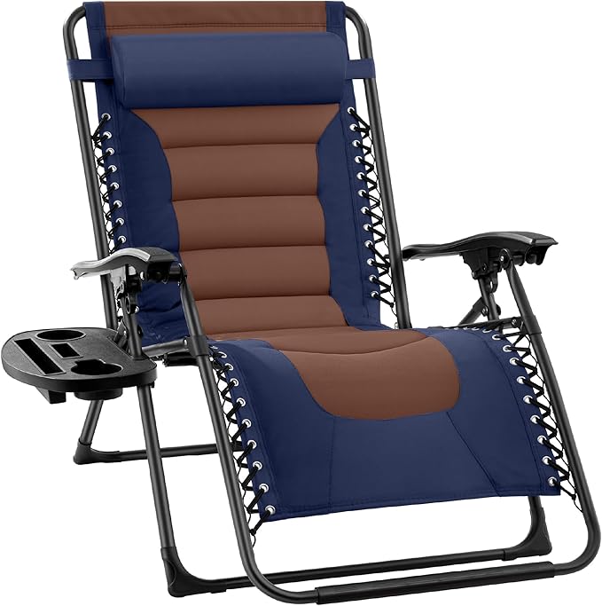 Best Choice Products Oversized Padded Zero Gravity Chair, Folding Outdoor Patio by BestChoiceProducts