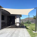 SUNNY GUARD Custom Size 11'x18' Rectangle Butter Cream UV Block Sunshade by SUNNYGUARD