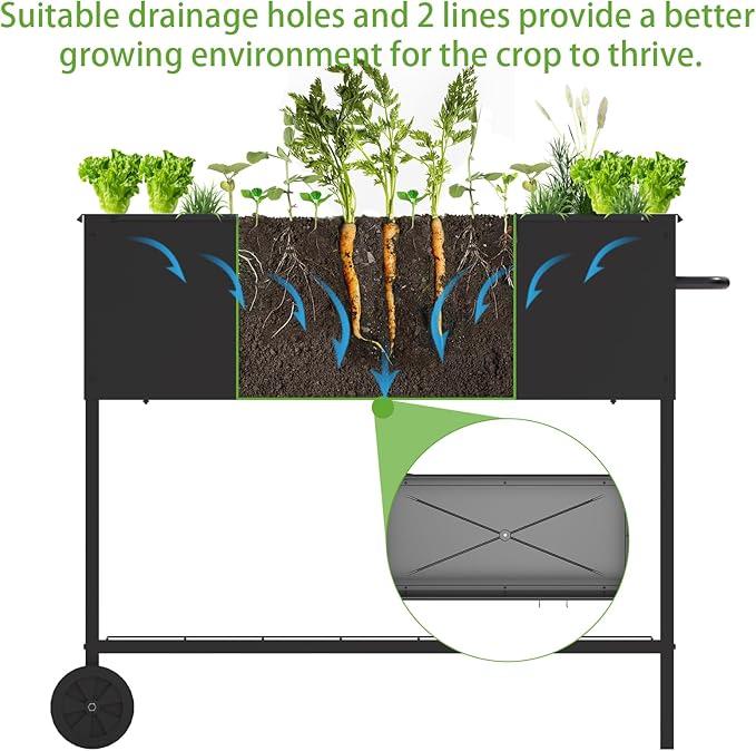 34 × 15 × 31 Inches Raised Garden Bed - Image 6