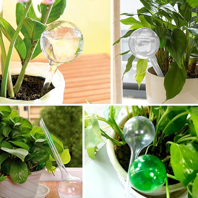 14 Pcs Plant Clear Watering Bulbs, Plastic Automatic Self-Watering Globes - Image 5