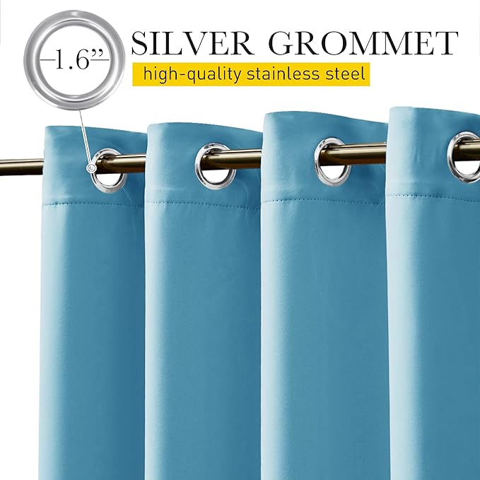 NICETOWN 2 Panels Gazebo Curtains Outdoor Waterproof & Windproof, Top and - Image 9