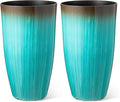Glitzhome 23.5" H Tall Outdoor Planter, Large Flower Pots by Glitzhome