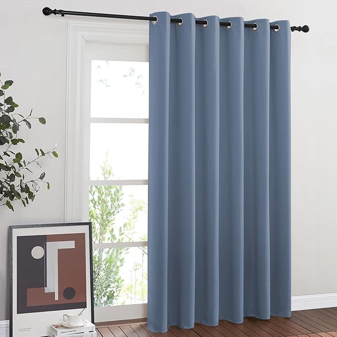 NICETOWN Patio Door Curtain for Sliding Glass Door, Thermal Insulated Blackout by NICETOWN