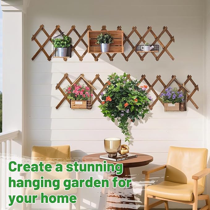 Pack of 4 Extra Thick Wooden Wall Trellis - Image 6
