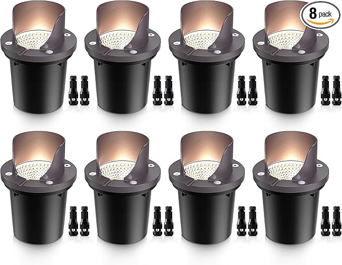 SUNVIE 12W Low Voltage Landscape Lighting Waterproof Outdoor In-Ground Lights by SUNVIE