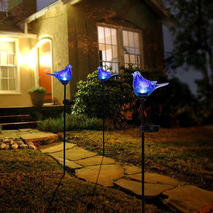 Afirst Solar Bluebird Garden Stake Lights - Image 5