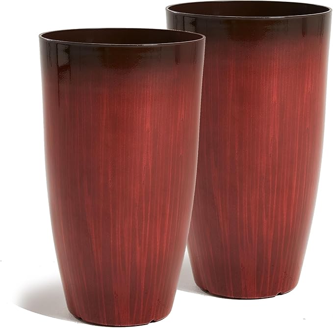 Worth Garden 23.5" H. Large Plastic Planters by WORTH
