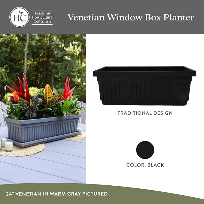 The HC Companies Venetian Window Planter Box w/Drain Plug - Image 3