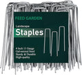FEED GARDEN 4 Inch 50 Pack Galvanized Landscape Staples 11 Gauge Anti-Rust by FEEDGARDEN