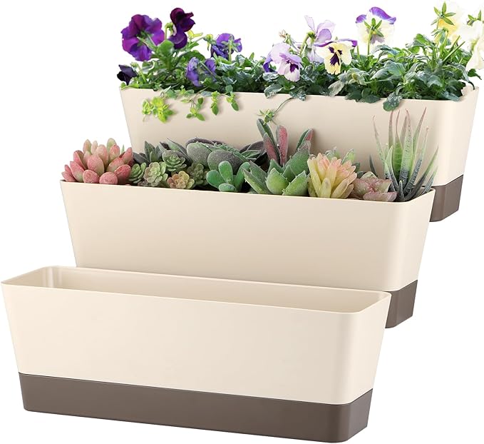 Window Box Planter with Tray by Sanbege