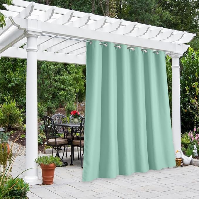 NICETOWN Outdoor Curtainch for Patio Waterproof 84 inch Wide, Thermal Insulated by NICETOWN