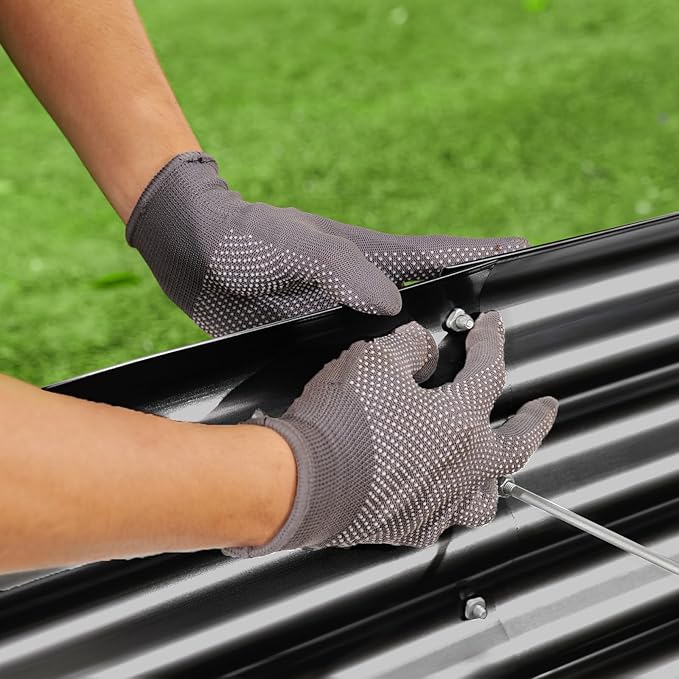 Land Guard 3 Pack 6×3×1ft Galvanized Metal Raised Garden Bed, Metal Planter Kit - Image 6