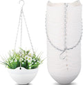 Zopeal 16 Pack Self Watering Hanging Planters 8 Inch Garden Flower Plant Pot by Zopeal