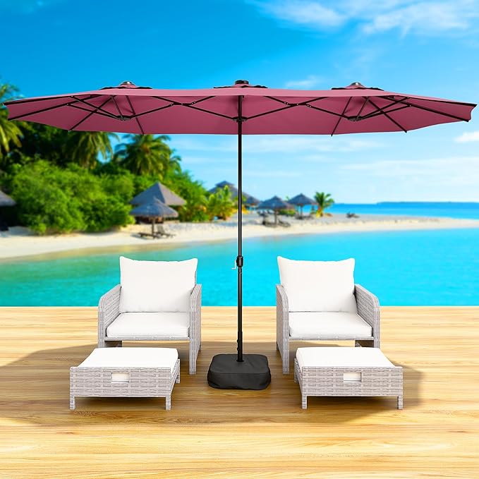 LEVELEVE 14FT Double-Sided Patio Umbrella - Image 7
