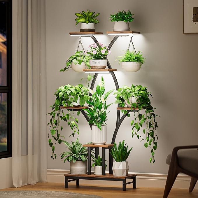 Plant Stand Indoor with Grow Lights - Image 2