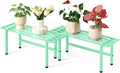 2 Pack Metal Plant Stand Outdoor Plant Shelf Indoor, 1 Tier Heavy Duty Plant by Dipion