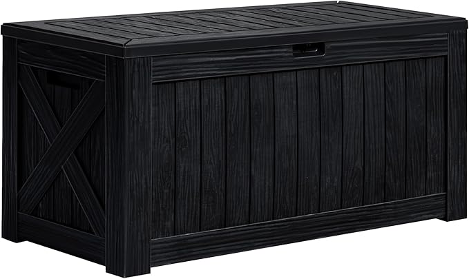 Greesum 120 Gallon Deck Box, Resin Outdoor Storage Container by BuynowfromGreesum