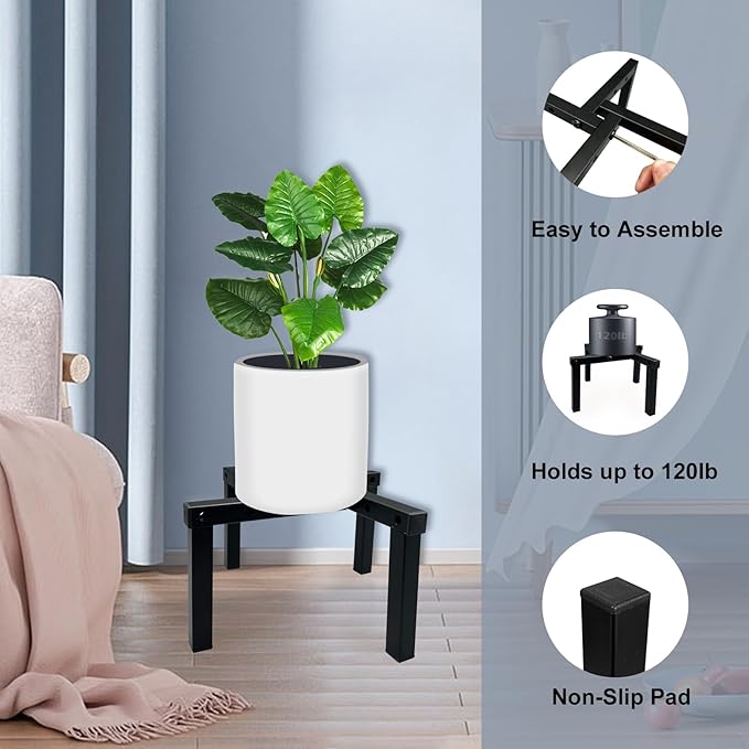 Four Legs Adjustable Metal Plant Stand - Image 4