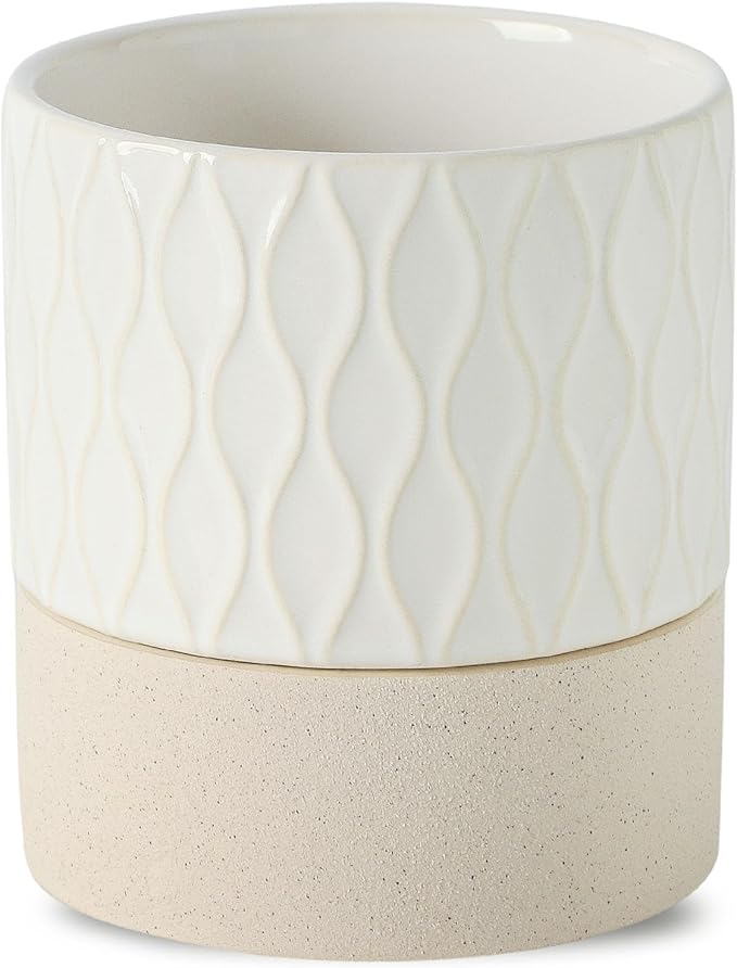 Nihow Self Watering Plant Pot for Indoor Plants: 6 Inch Ceramic Planter by Nihow