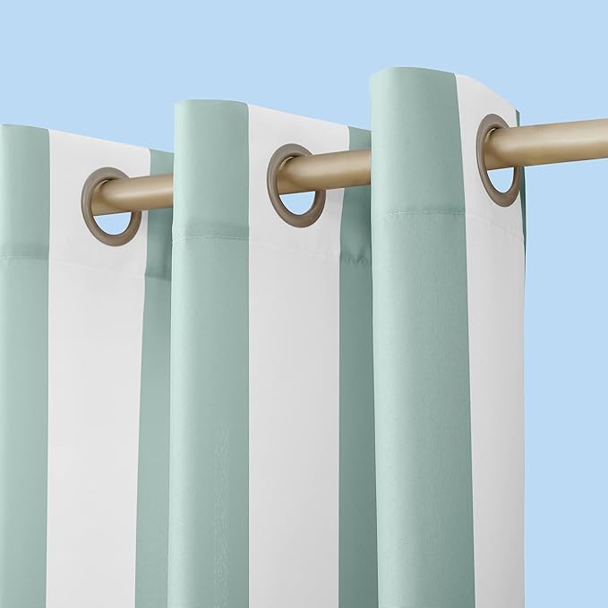 Sun Zero Valencia Cabana Stripe Indoor/Outdoor UV Protectant Energy Efficient by SunZero%E2%84%A2