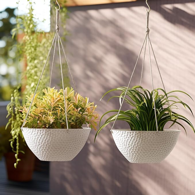 LA JOLIE MUSE Hanging Planters for Outdoor Plants, Large Hanging Planter - Image 6