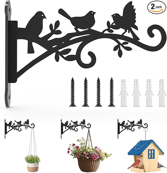 Metal Hanging Plant Bracket by Unknown