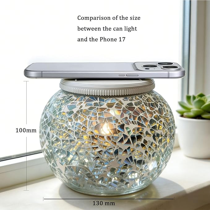 Aukora Color Changing Solar Powered Glass Ball Garden Lights, Table Lamps - Image 2