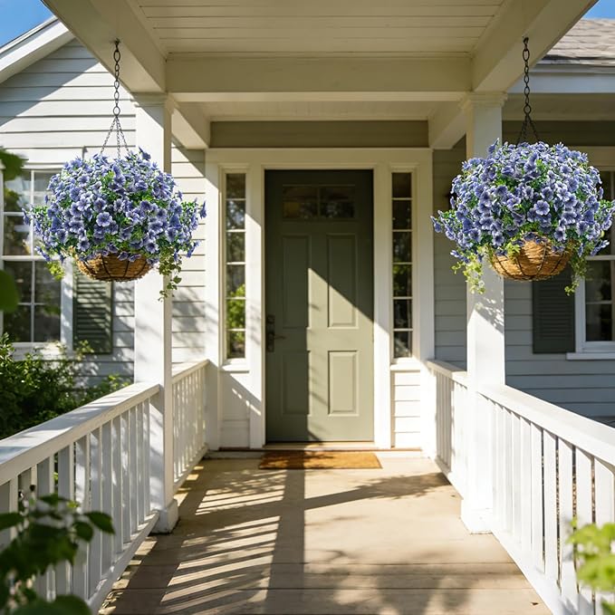 20 Bundles Artificial Flowers for Outdoors, UV Resistant Fake Plants Flowers - Image 4