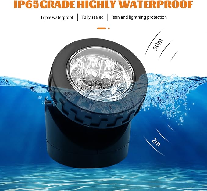Solar Spot Lights Outdoor, LED Waterproof Pond Light Solar Spotlight Underwater - Image 2