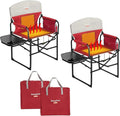 SUNNYFEEL Heated Camping Directors Chair, Heavy Duty, Oversized Portable by SunnyFeelCamping