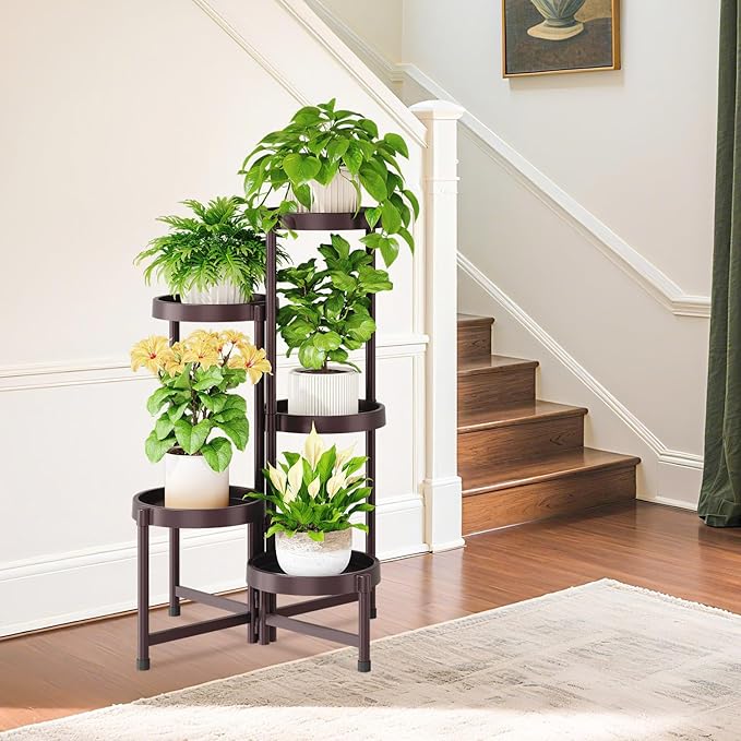 iDavosic.ly 5 Tier Folding Plant Stand Indoor Outdoor - Image 7