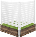 VEVOR 48" W x 48" H Vinyl Fence Panels, Air Conditioner Fence, Outdoor Privacy by VEVOR