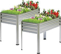 2PCS Galvanized Raised Garden Bed by FOYUEE