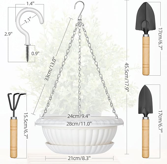Hanging Planters, Hanging Plant Pots Baskets - Image 2