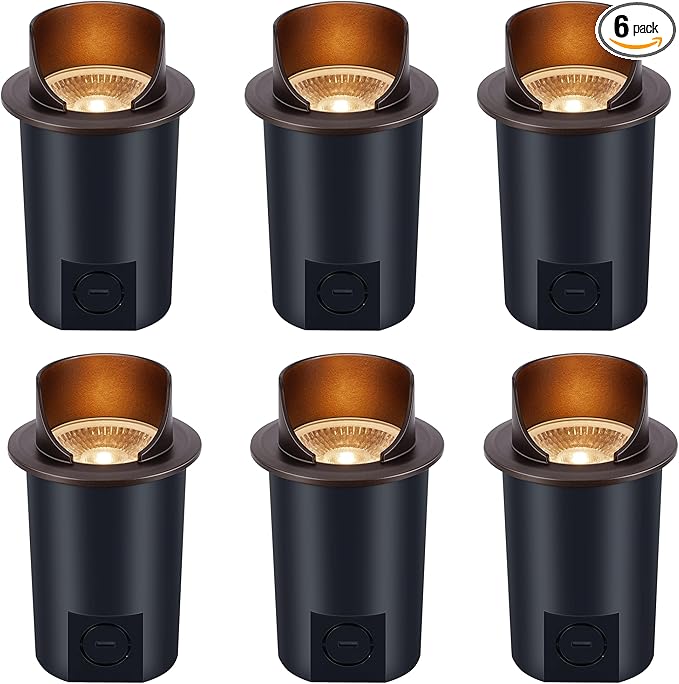 CLOUDY BAY 9W Well Lights Landscape LED In Ground Outdoor, Shielded Top by CLOUDYBAY