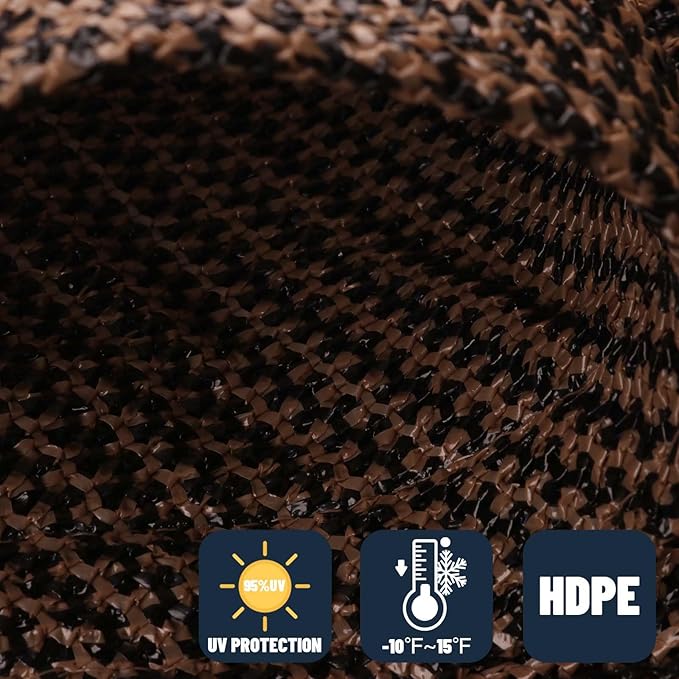 SUNNY GUARD Custom Size 7'x15' Brown Sun Shade Sail Rectangle UV Block Shade - Image 4