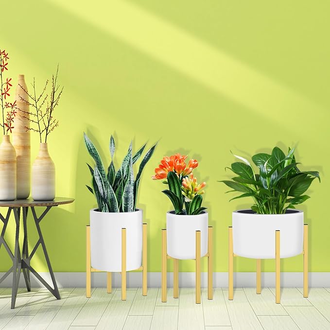 Plant Stand for 10"-16" Plant Pot Indoor Outdoor Corner, Adjustable Metal Heavy - Image 7