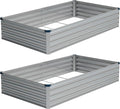 Vengarus 8x4x1FT Galvanized Raised Garden Bed Kit, Outdoor Metal Planter Box by Vengarus