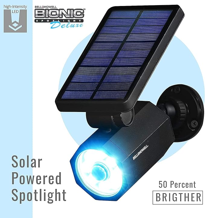 Bell+Howell Bionic Spotlight Deluxe Solar-Powered Spot Light 25 Feet Motion - Image 2