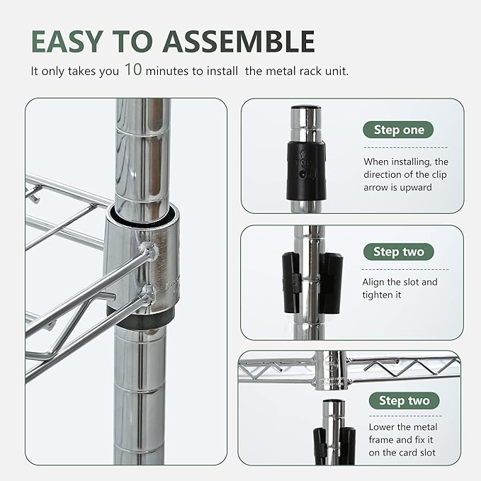 BestOffice | 5-Tier Wire Storage Shelves - Image 6