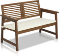 Furinno FG161167 Tioman Hardwood Outdoor Bench in Teak Oil by Furinno-FitsYourSpaceFitsYourBudget
