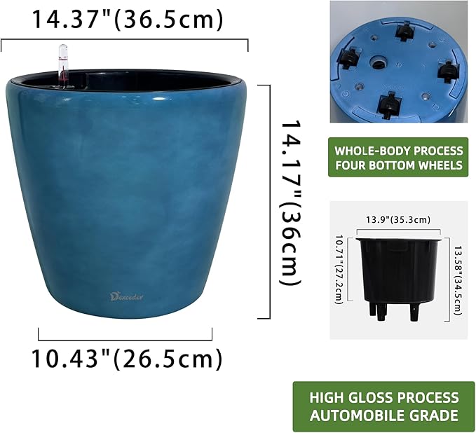 Dexceder 15x14 Self Watering Planter - Image 3