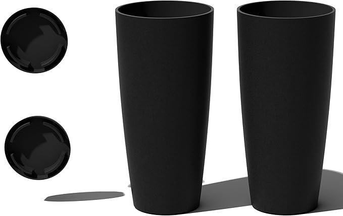 Veradek Vega Round Tall Planter Pots by VeradekOutdoor